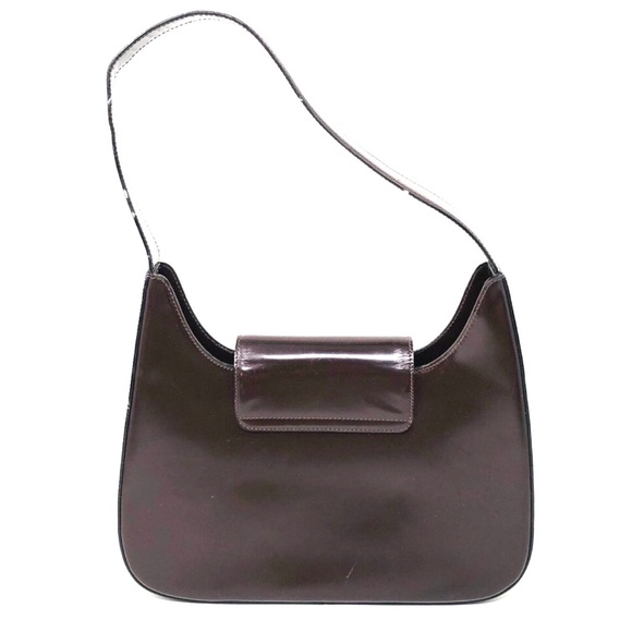 LANCEL Paris dark burgundy structured leather purse, made in Italy - Picture 2 of 7